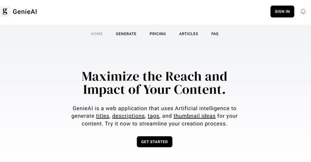 Genie AI - GenieAI creates content ideas using AI to save time.