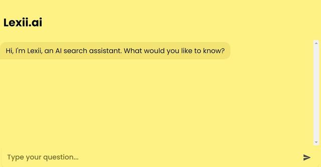 Lexii.ai - AI search assistant that answers questions and cites sources.