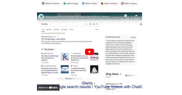 Glarity - Glarity, a free browser extension that summarizes info in search results