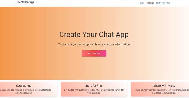 CreateChatApp - Customize your chat app with your custom information