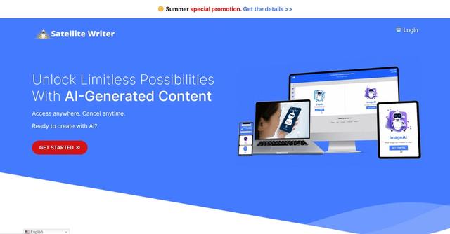 Satellite Writer - Satellite Writer is a generative artificial intelligence platform that enables the creation of text, images, and audio by simply typing or speaking requests.