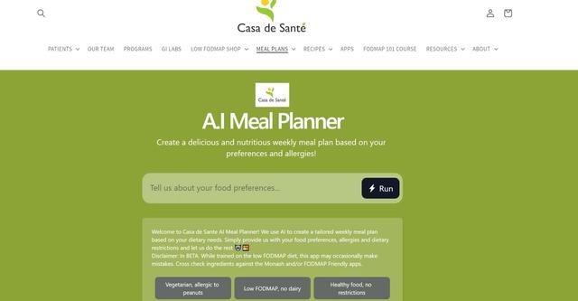 AI Meal Planner - Create a delicious and nutritious weekly meal plan based on your preferences and allergies!