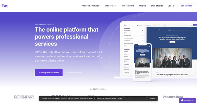 B12.io - Website builder to create professional websites and streamline operations