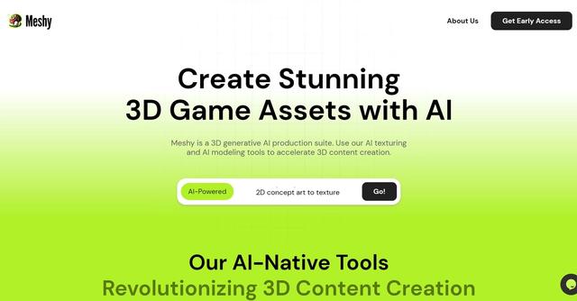 Meshy - Create Stunning 3D Game Assets with AI