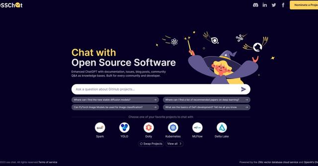 OSS Chat - Comprehensive knowledge base and chat tool for developers powered by ChatGPT