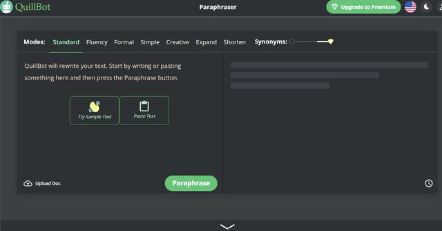 Quillbot Paraphraser - Rewrite text for free.