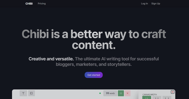 Chibi.ai - AI writing tool for successful bloggers, marketers, and storytellers.