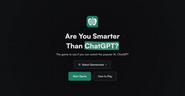 Are You Smarter Than ChatGPT - Quiz challenge with entertaining user experience.