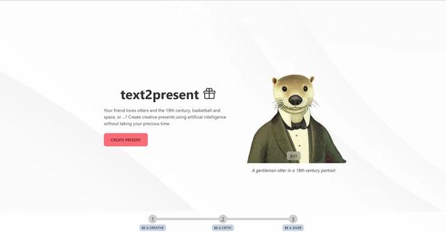 Text2present - Text2present.com is an AI-powered tool that enables users to effortlessly create customized presents for their friends, family, and acquaintances.