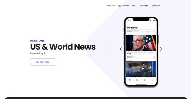 Pageone - PageOne is a news app that aggregates personalized and comprehensive news coverage from top news outlets worldwide, providing users with a balanced and complete news feed.