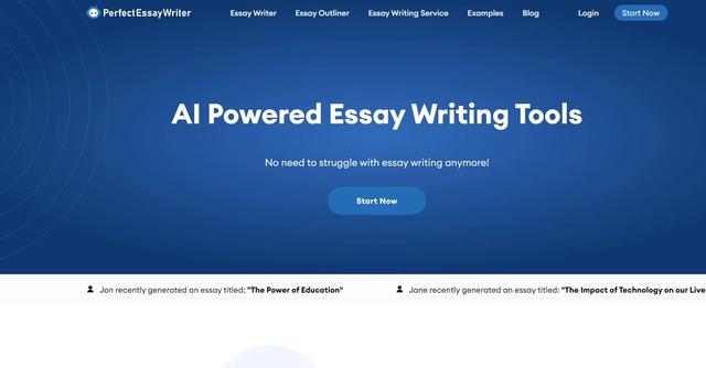 PerfectEssayWriter.AI - Generate custom content effortlessly with AI-powered essay writing tool.