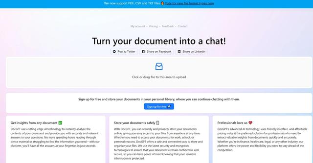 DocGPT - Instant Document Insights - Discover Information in Seconds