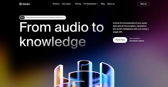 Gladia - Unlock the full potential of your audio data with AI transcription, translation and audio intelligence add-ons using a single API.