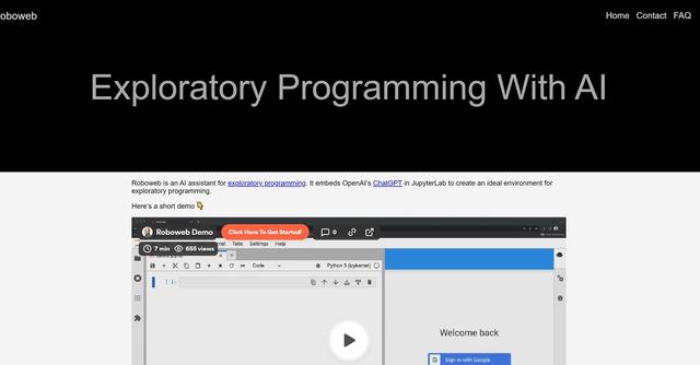 Roboweb - Assisted programming in JupyterLab.