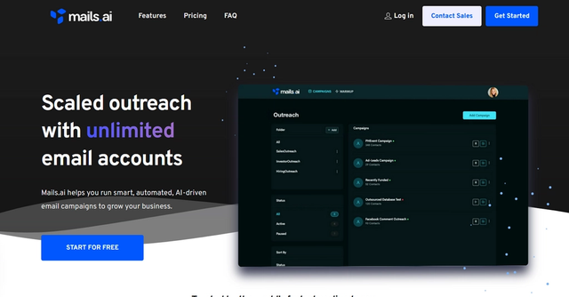 Mails.ai - Unlimited Cold Email Outreach at Scale