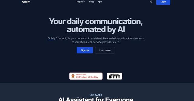 Gnbly - Automated personal assistant for task-solving.