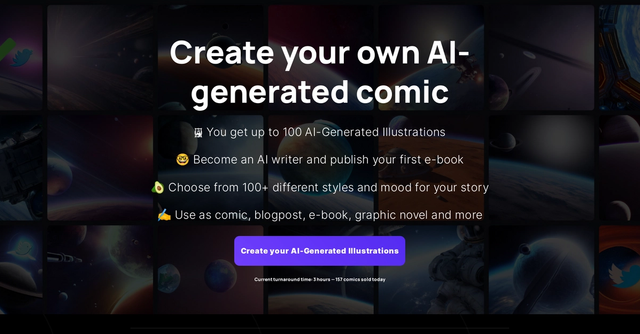 Neural Canvas - Create AI-generated comics with a digital illustration generator service.
