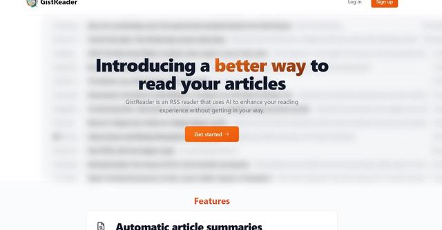 GistReader - Personalised Podcasts & Summaries with AI-Enabled RSS Reader