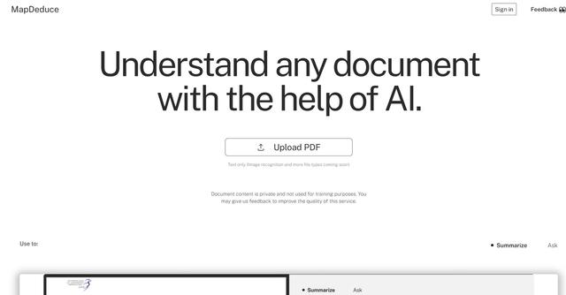 MapDeduce - AI-powered Document Comprehension Made Easy