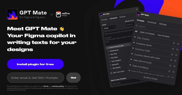 GPT Mate - Generated and edited text for Figma and FigJam design.