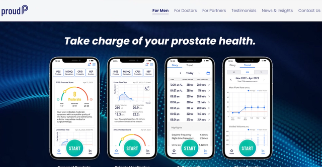 proudP - proudP is a mobile app for men's prostate and urinary health, a FDA Class II medical device that tracks and measures urine flow with 98% clinical accuracy.