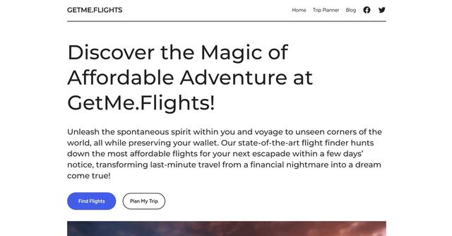 GetMe.Flights - Book budget flights for travelers.