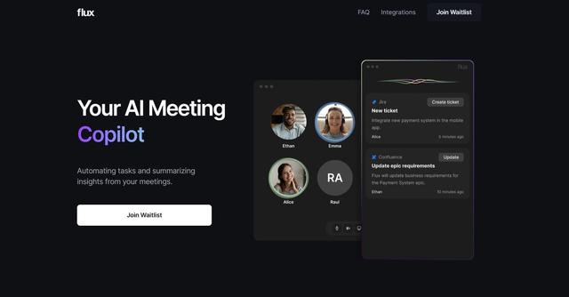 Flux - Your AI Meeting Copilot