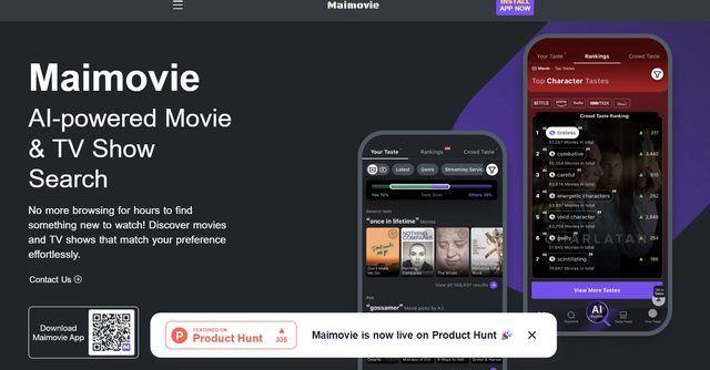 Maimovie - AI-powered Movie & TV Show Search