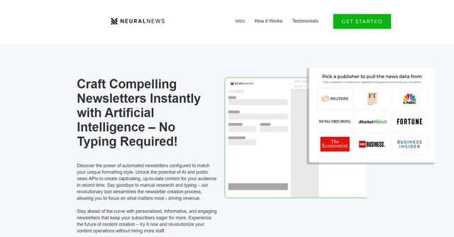 Neural Newsletters - AI-powered platform for creating engaging newsletters with curated content from real news sources.