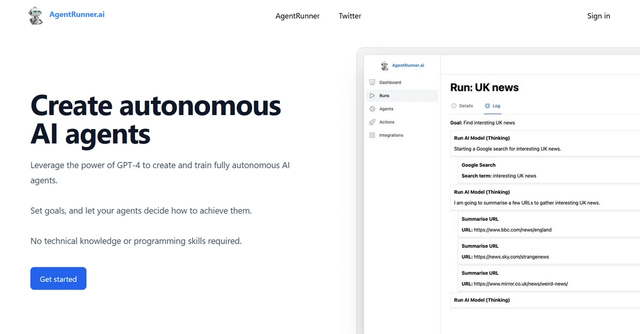 AgentRunner.ai - Create autonomous AI agents