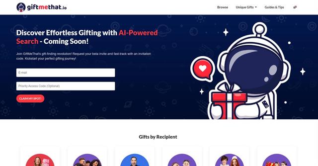 Giftmethat - Revolutionizing Gift-Giving : GiftMeThat's AI-Powered Platform