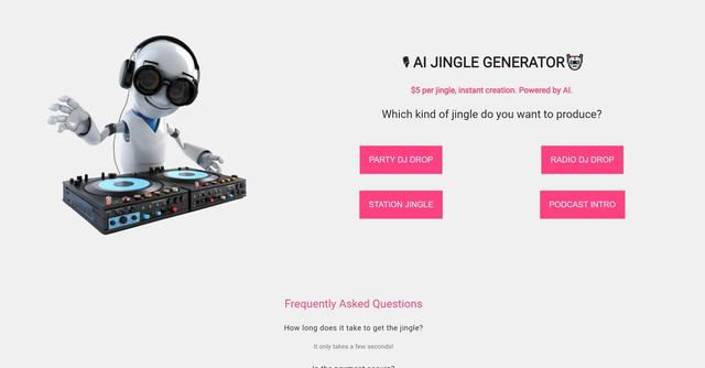 AI Jingle Generator - Instantly generate unique jingles for radio, podcasts, and more.