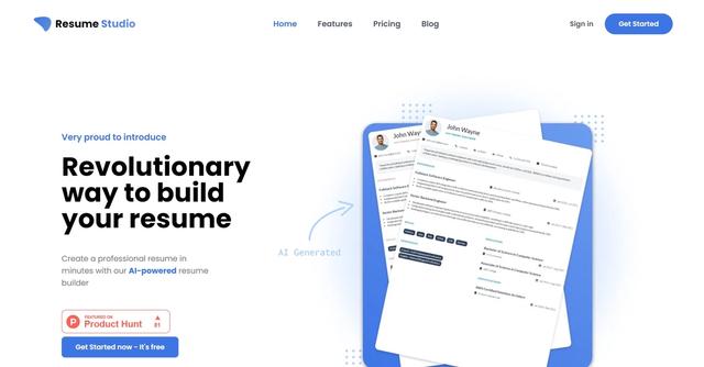 Resume Studio - Resume Studio is a resume builder that enables users to create professional resumes quickly.