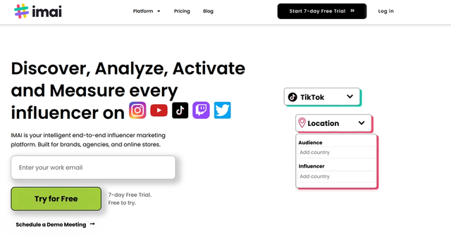Influencer Marketing AI - Discover, analyze, and measure influencers