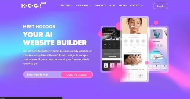 Hocoos AI - Hocoos AI Website Builder is an AI-based tool that enables users to create professional websites and online stores without any coding skills.