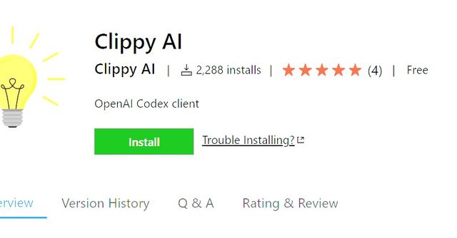Clippy AI - VS Code Extension allows you to send instructions & view diffs in editor