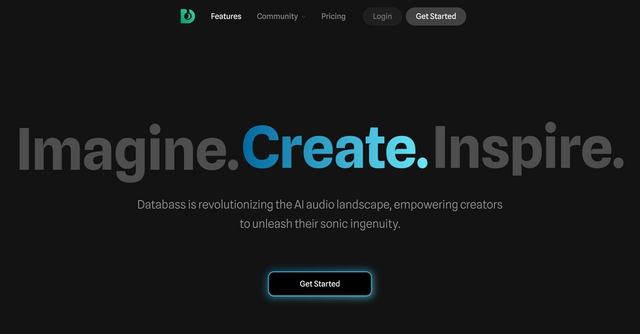 Databass - Databass is an AI tool designed to revolutionize the audio landscape by empowering creators to unleash their sonic ingenuity.