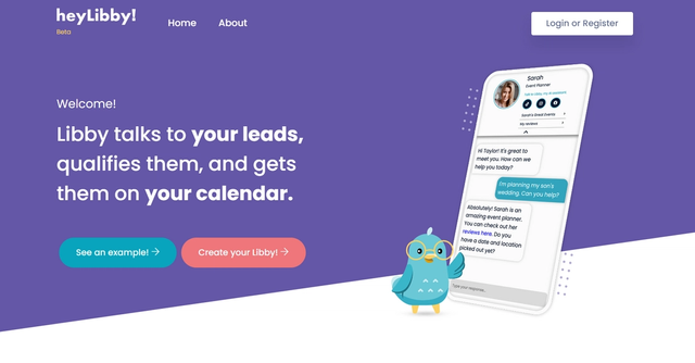 Heylibby.ai - HeyLibby! is the best solution for lead qualification and scheduling, providing a user-friendly and efficient way to interact with leads, gather important information, and schedule meetings.