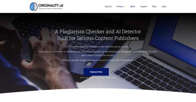 Originality.ai - Plagiarism Checker and AI Detector built for serious content publishers