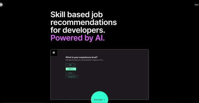 Hackers.dev - Hackers.dev is a professional platform for developers that utilizes AI to provide skill-based job recommendations