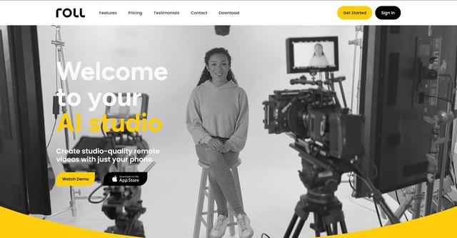 Roll - Revolutionize video creation with Roll, a browser-based platform turning your smartphone into a professional film crew.