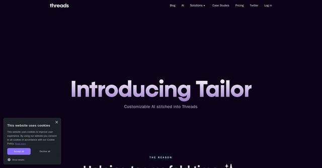 Tailor by Threads - Customizable AI stitched into Threads