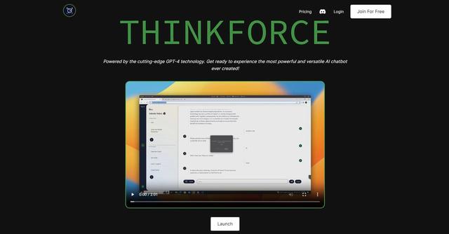 Thinkforce - Thinkforce is an AI-powered platform that offers an aggregation of multiple AI models to provide instant answers