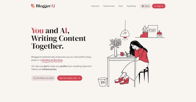 Blogger AI - Efficient blog post creation.