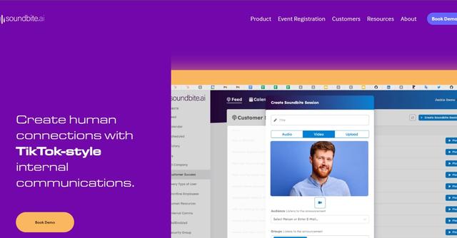 Soundbite - Soundbite is an AI-powered internal communications solution that enhances communication efficiency, trust, and engagement.