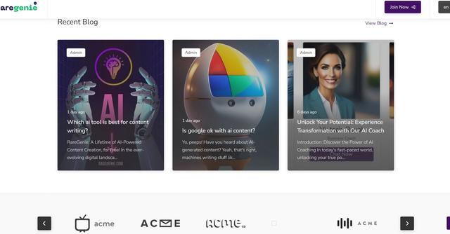 Rare genie - Generate high-quality, unique content with AI-powered RareGenie.