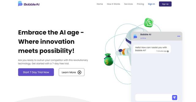 Babble AI - Efficiently Deploy Chatbots on Your Website with Babble AI