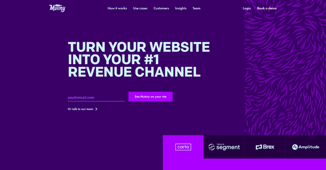 Mutiny - Mutiny helps marketers convert demand into revenue, no engineers needed.