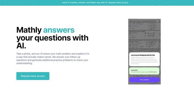 Mathly - Smart Math Homework Helper with Customized Explanations