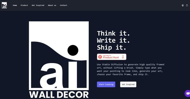 AI Wall Decor - AI Wall Decor is a powerful tool that allows users to create unique framed artwork without the need for traditional painting skills.